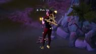 Picking up sticks in the forest (Image via YouTube - Mirraj Gaming)